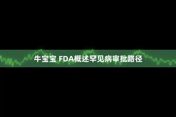 牛宝宝 FDA概述罕见病审批路径